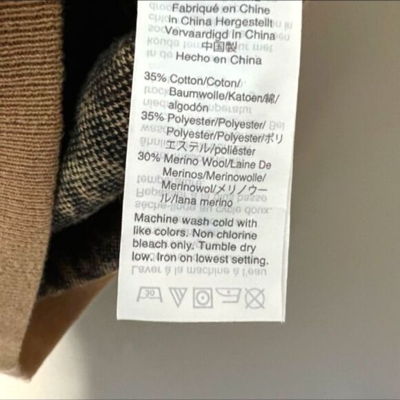 J. CREW MERINO WOOL LEOPARD CHEETAH ANIMAL PRINT KNIT SWEATER CREWNECK XS - Picture 9 of 9